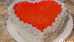 Рецепт Торта Любящее сердце