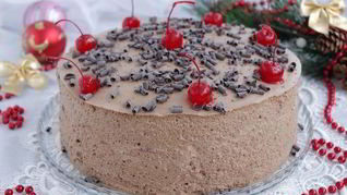 Рецепт Торта с вишней и шоколадным муссом