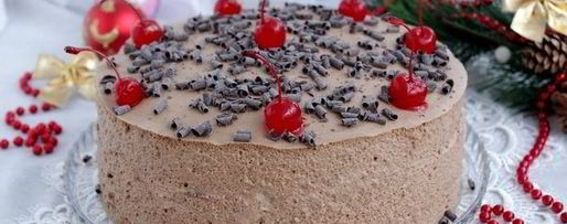 Шаг 18: торта с вишней и шоколадным муссом