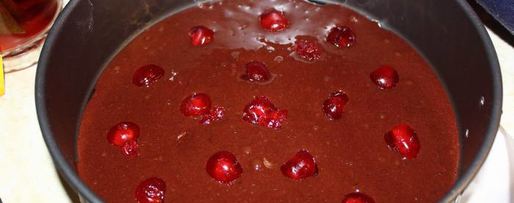 Шаг 2: торта шоколадно-ягодный розовые облака