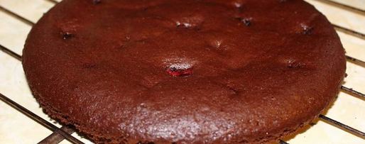 Шаг 3: торта шоколадно-ягодный розовые облака