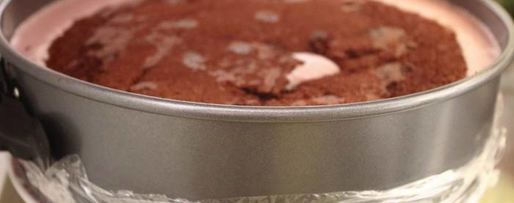 Шаг 8: торта шоколадно-ягодный розовые облака