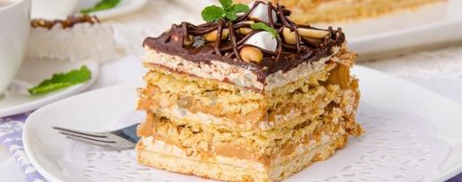 Шаг 36: торта воздушного сникерс из песочного теста