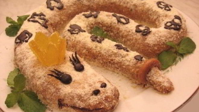 Рецепт Торта Змея Скарапея с орехами и шоколадом