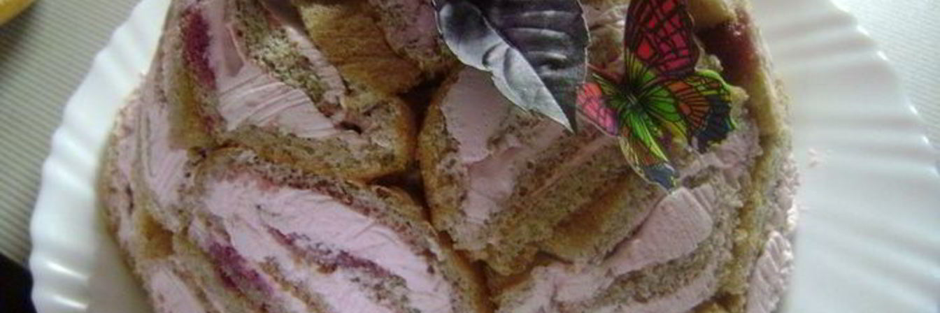 Рецепт Тортика Вишнево-кокосовый купол