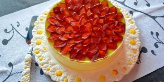 Рецепт творожного торта с фруктами