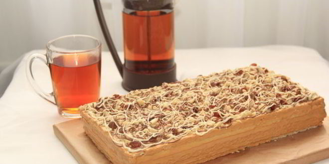 Рецепт вафельного торта за 15 минут