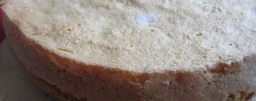 Шаг 4: воздушного бисквита