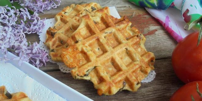 Рецепт амарантовых вафель с морской капустой