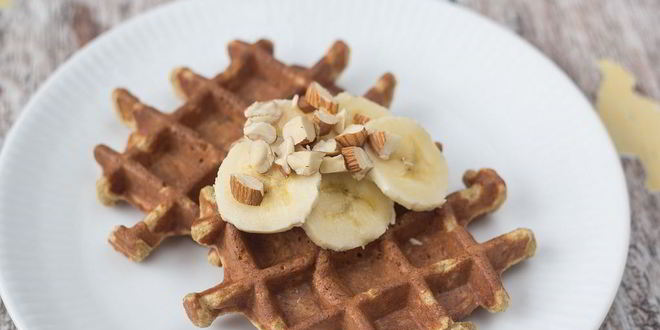 Рецепт банановых вафель