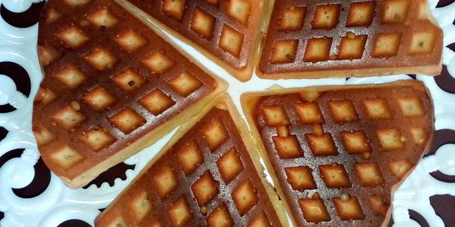 Рецепт дрожжевых вафель в духовке