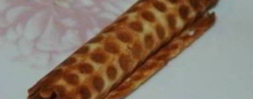 Шаг 5: хрустящих вафельных трубочек