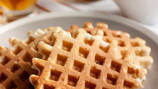 Рецепт Миндальных вафель с сушеной клюквой