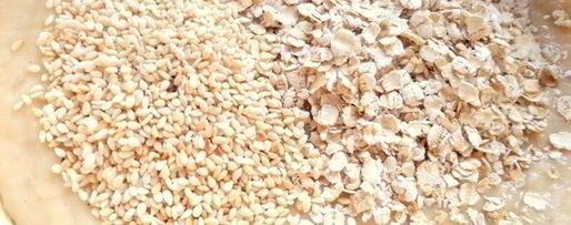 Шаг 5: овсяных вафель с кунжутом