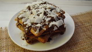 Рецепт Шоколадна-творожных вафли