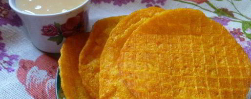 Шаг 10: тыквенных тонких вафель с домашней сгущенкой