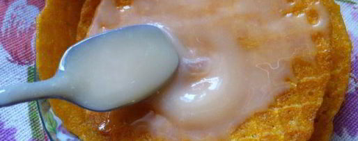 Шаг 12: тыквенных тонких вафель с домашней сгущенкой