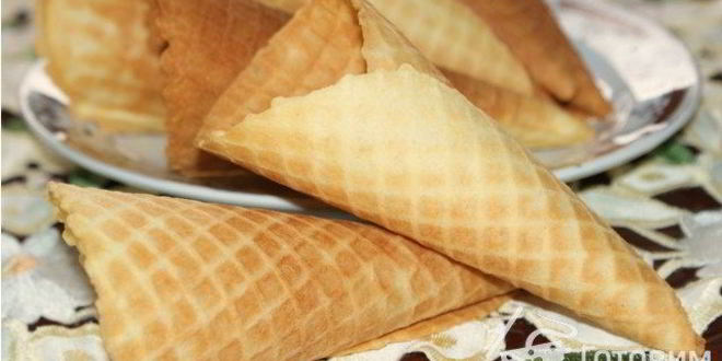 Рецепт вафельных трубочек в электровафельнице