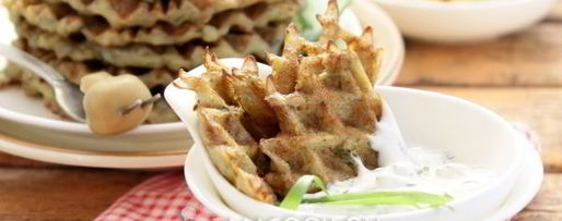 Шаг 10: вафель из картофеля с укропом