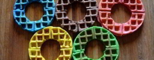 Шаг 4: вафель олимпийских кольца