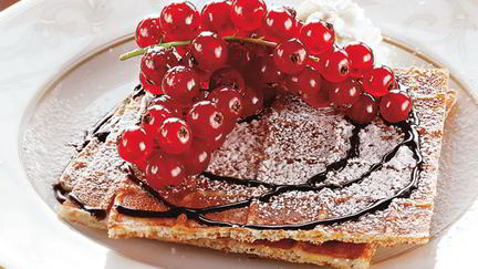 Рецепт Вафель с горячим шоколадом