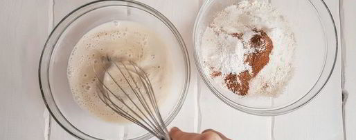 Шаг 4: вафель с корицей и яблочным пюре