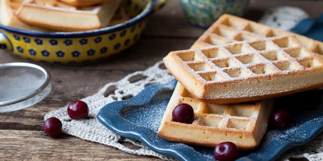 Рецепт вафель с яблочным пюре