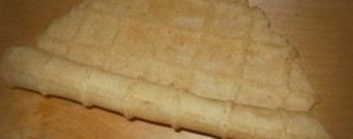 Шаг 7: вафель тонких