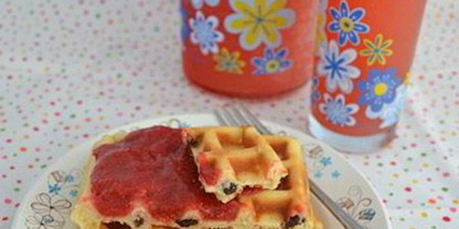 Рецепт венских вафель с изюмом