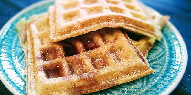 Рецепт яблочных вафель