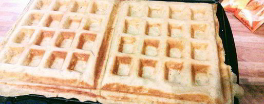 Шаг 7: яблочных вафель