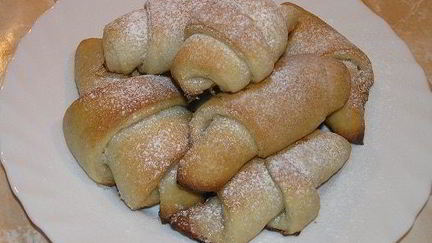 Рецепт Ванильных рулетиков на хмелевой закваске