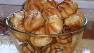 Рецепт Домашних профитролей с заварным кремом