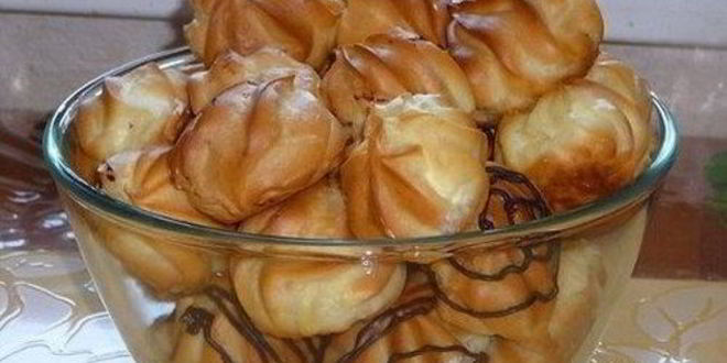 Рецепт домашних профитролей с заварным кремом