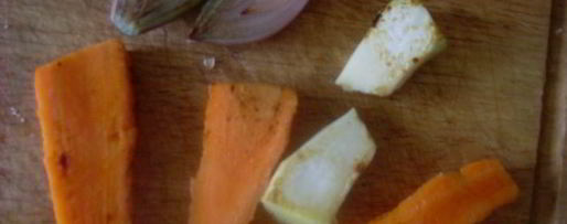 Шаг 1: консоме с профитролями