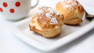 Рецепт Круглых эклеров с заварным кремом