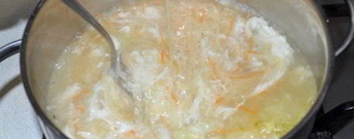 Шаг 1: куриного супа-эклера