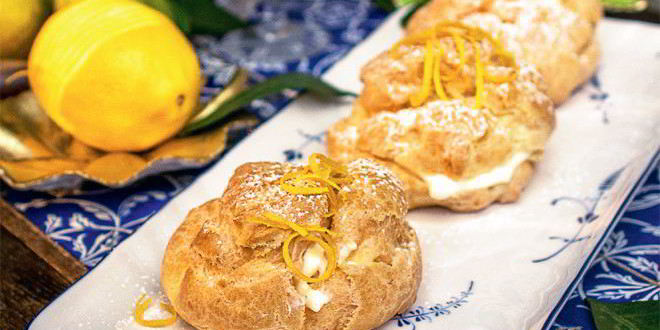 Рецепт лимонных эклеров
