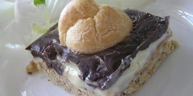 Рецепт ореховых пирожных с профитролями