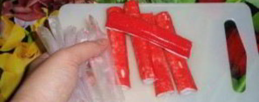 Шаг 2: профитролей с крабовой начинкой