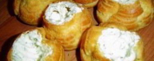 Шаг 5: профитролей с красной рыбой