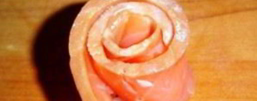 Шаг 6: профитролей с красной рыбой