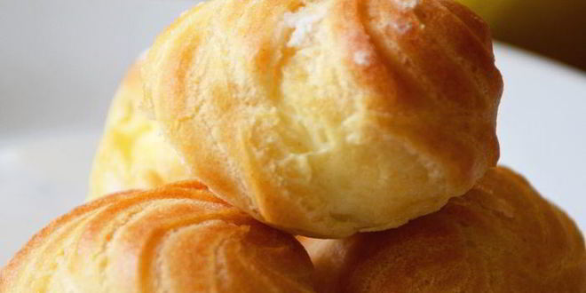 Рецепт профитролей с лимонным заварным кремом