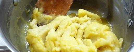 Шаг 2: профитролей с пармезаном и муссом из крабового мяса