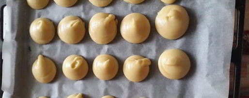 Шаг 2: профитролей с разным кремом