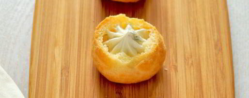 Шаг 5: профитролей с семгой и сливочным сыром