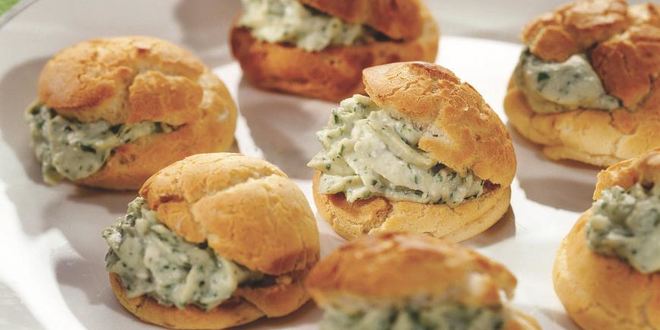 Рецепт профитролей с сырным кремом