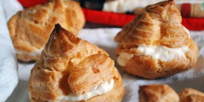 Рецепт профитролей с творожным кремом