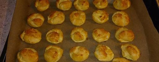 Шаг 3: профитролей с творожным сыром и семгой