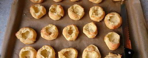 Шаг 5: профитролей с творожным сыром и семгой